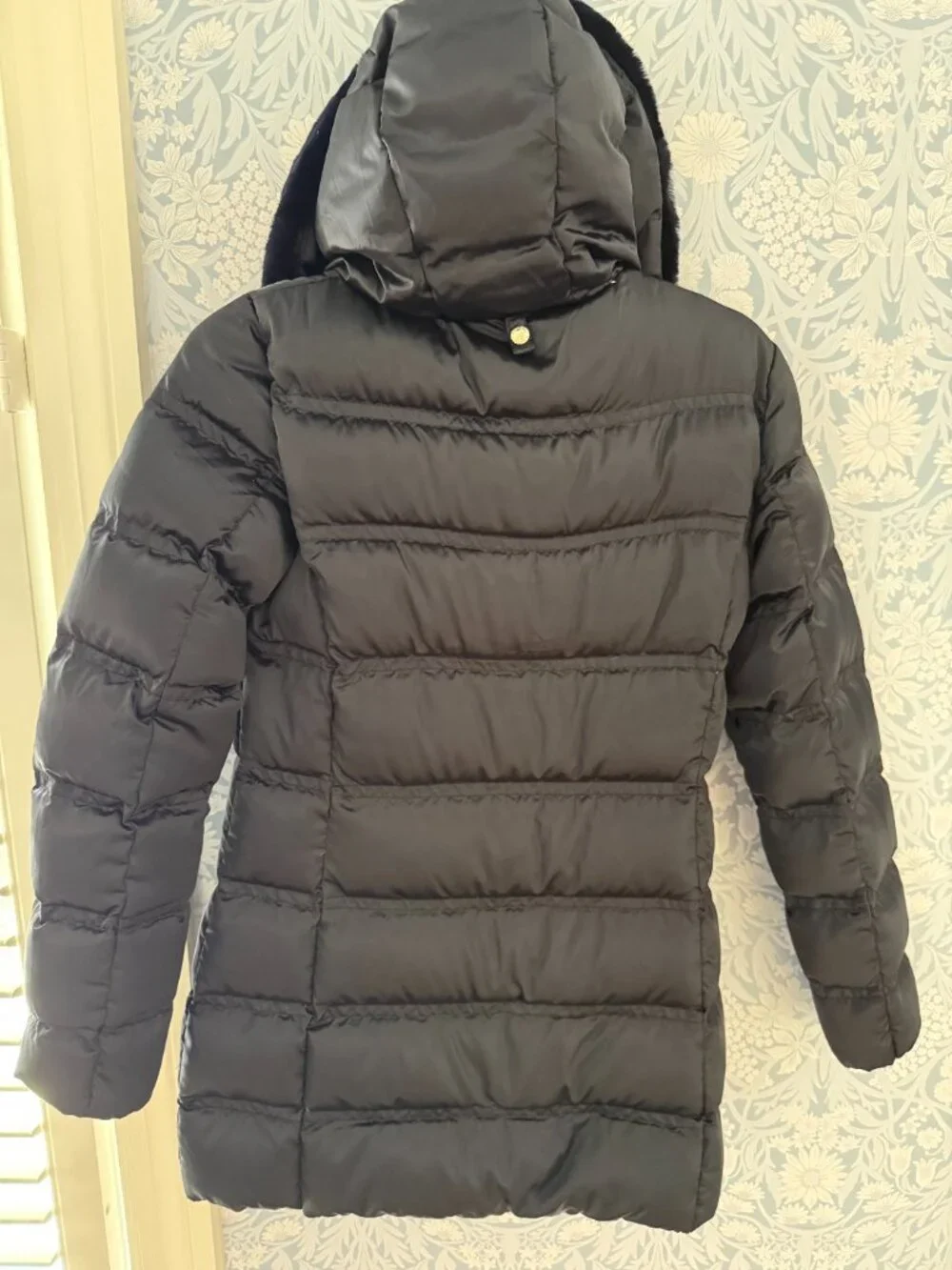 Navy 2:1 Wool Jacket with Removable Puffer Jacket Liner - Size Small